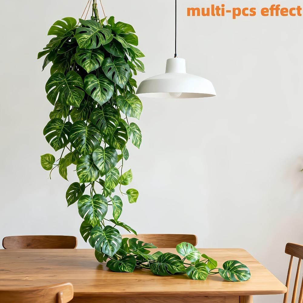 4Pcs Extra Long 6.84 meter - Artificial Turtleback Vine | Evergreen Vine with Lifelike Texture, Suitable for Christmas, Thanksgiving, Hanukkah, Plastic, Hanging Decoration