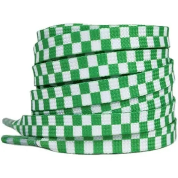 Checkerboard Shoelaces, 55 Inch 140cm, Strong and Durable, 2 Pairs