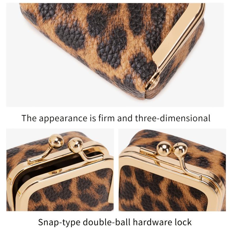 Portable retro-style coin purse with clasp, mini travel ring box, travel jewelry box, women's cosmetic storage box, suitable for storing earrings, rings, necklaces, and bracelets