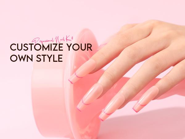 Poly Gel Nail Kit for Beginners: 15 Colors with UV Lamp for Starters with Everything DIY Art Design at Home Christmas Gift for Women Girls