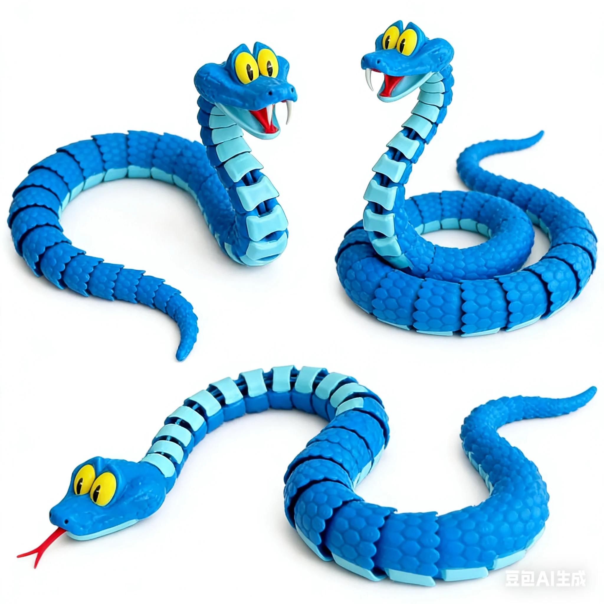 1/2/3PCS 30/68CM Gareth Snake: Joint Simulation Toy Snake From Zootopia, 3D Printed Gareth Snake Model, Stress Relieving Toy, Children'S Gift