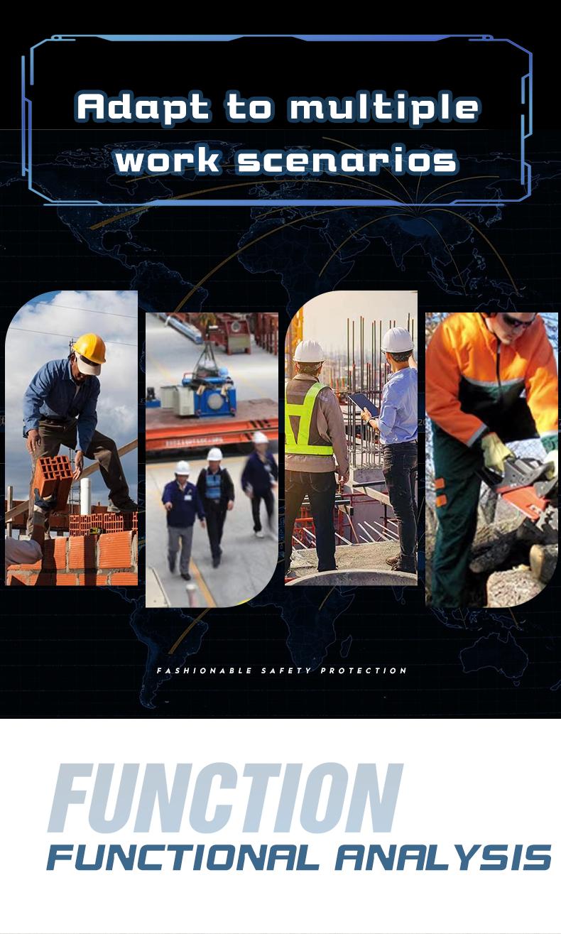 Men's Safety Sneakers with Swivel Buckle - Steel Toe, Breathable Mesh Upper, Non-Slip Rubber Sole Work Boots, Safety Shoes for Outdoor Activities, Blue Collar Workers, Nurses | Sports Safety Shoes | Durable Rubber Sole Product Model：678 SpringStatements