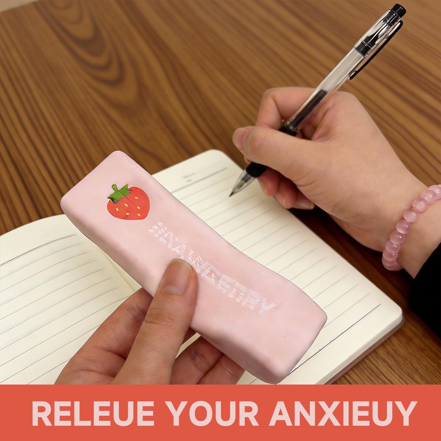 1Pc Squeeze Butter Squishy Toy, PU Material Butter Stick Decompression Squeeze Slow Rising Squeeze Food Fidget Toy for Office School Stress Relief Fidgeting (Light Yellow)