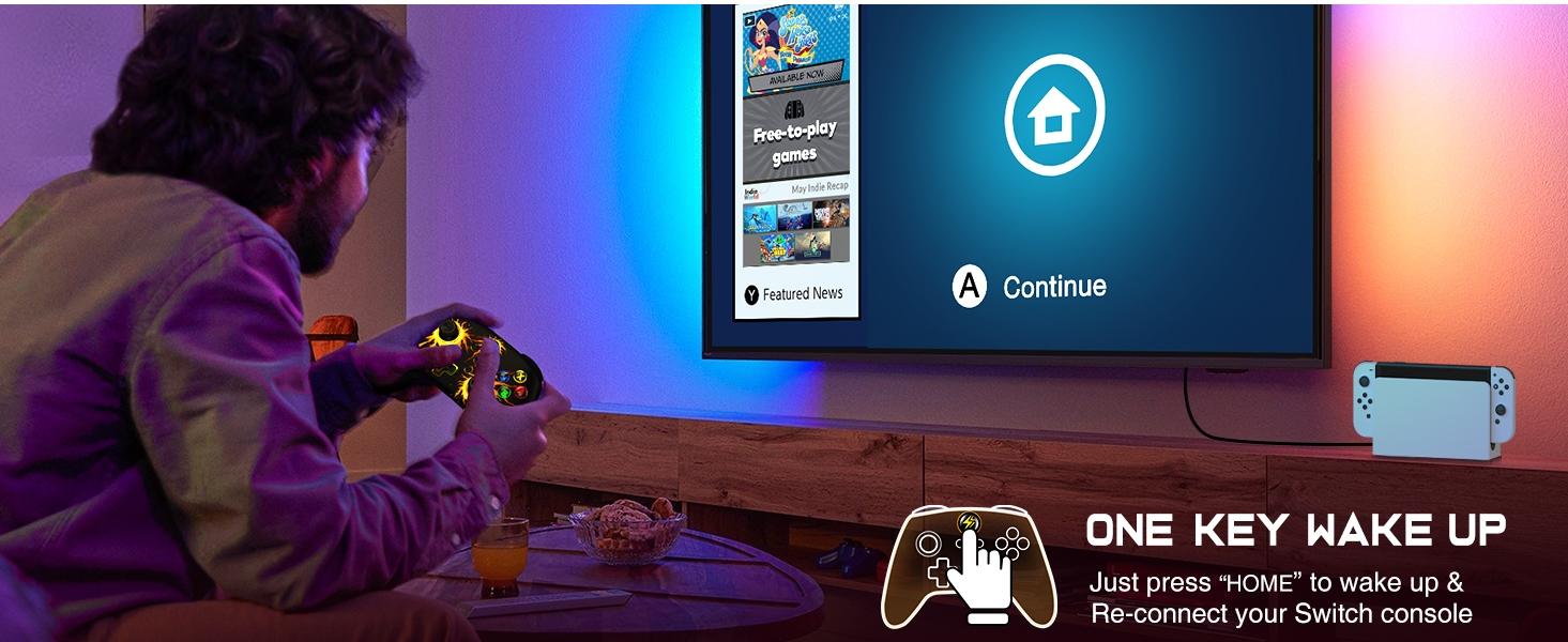 BEBONCOOL Wireless Switch Controller for Nintendo Switch Controller/Lite/OLED, LED Wired PC Game Joysticks-Wireless iOS/Android Remote, Nintendo Game Accessories Gamepads & Standard Controllers