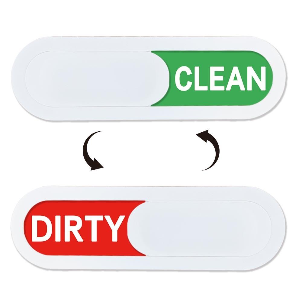 Clean/dirty Dishwasher Status Indicator, Slide Switch Design, Easy Installation, Multi-Style High Aesthetic, Kitchen, Airbnb, Hotel Use