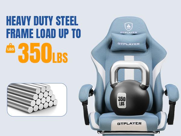 【2026 Promotion】GTPLAYER Gaming Chair with 135 Degree Recline Fabric Office Chair Pocket Spring Seat Memory Foam Lumbar Support High Back Computer Chair 2026 New Year Sale 50% Off