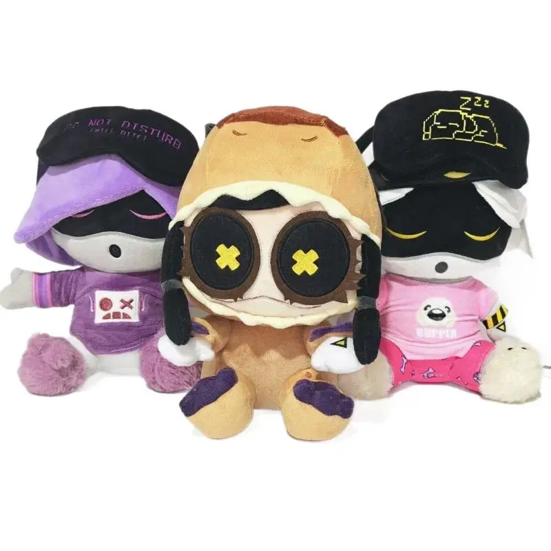 New Murder Drone Plush Pajama Toy Detachable Eye Mask Cute Dinosaur Shape Soft Stuffed Toy Collectible for Animation Fans Gift