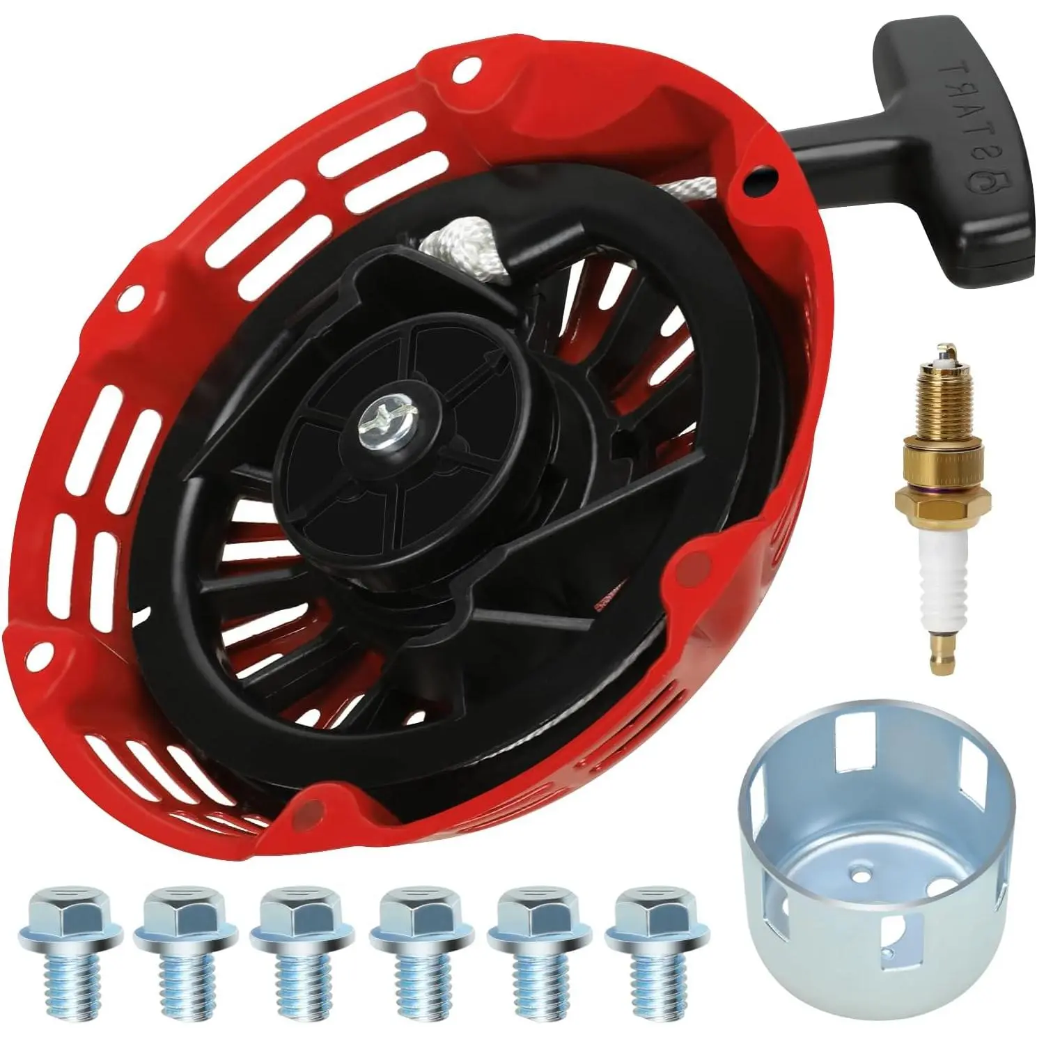 Recoil Pull Starter for Predator 196cc 212cc 6.5hp Coleman CT200U CT200U-EX BT200X KT196 Baja MB200 Trailmaster Hammerhead Massimo Harbor Freight GX120 GX160 GX200 Mini Bike Go Kart Cart Engine