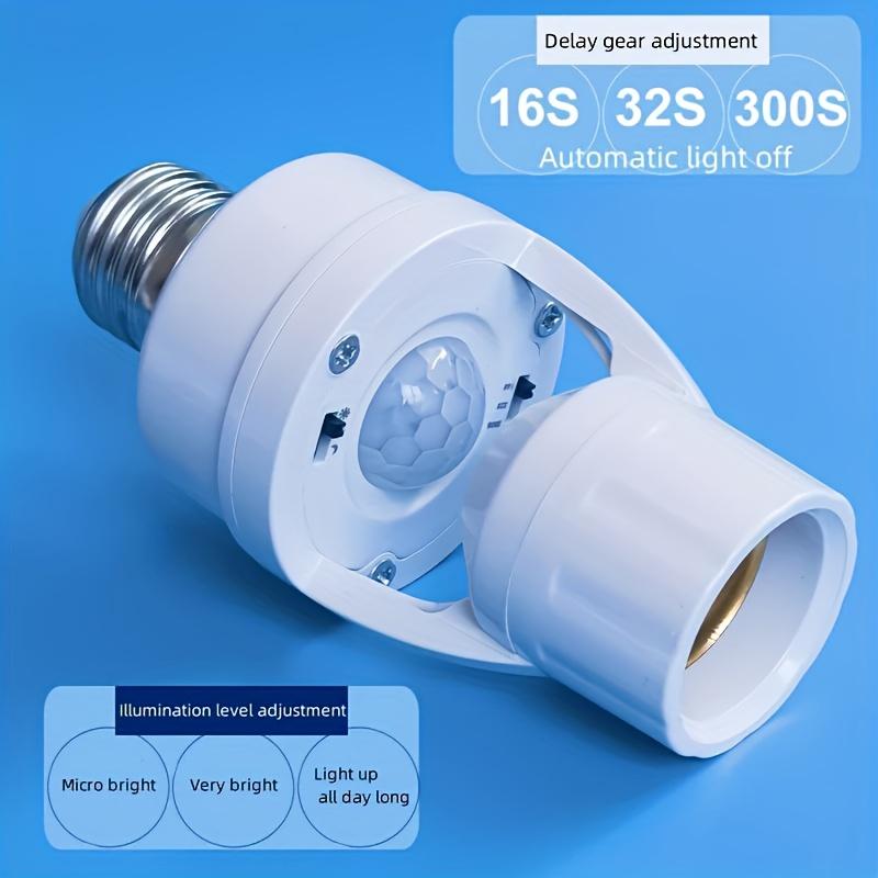 Human Body Infrared Sensor Light Socket, Adjustable Switch, 85-265v Motion Sensor, Suitable for Various E27 Bulbs, Automated Lighting, Smart Home Automation, Smart Home Lighting