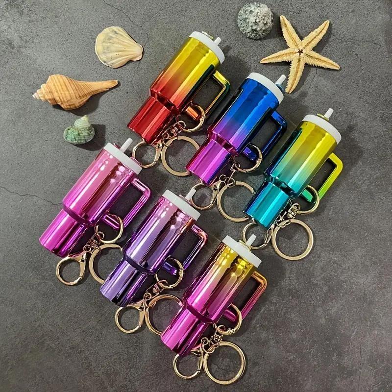 Detachable Mini Water Bottle Keychain, Holds Lipstick, Small Accessories, Pills, Storage Key Ring, Backpack Car Key Charm, Party Decor Gift