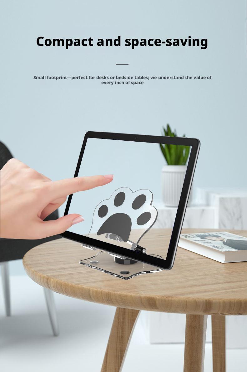 Stable Anti-Shake Cartoon Stand｜360° Adjustment & Triangle Support