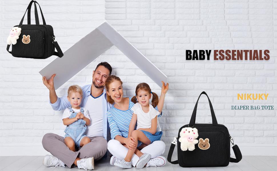 Diaper Bag for Mom, Cute Small Lightweight Crossbody Tote, Multifunctional Storage Bag for Baby Travel & Hospital Use