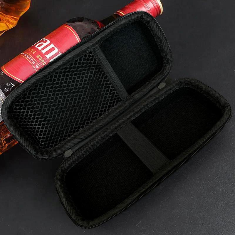 1pc EVA Lightweight Small Humidor, Cigar Travel Holder for Cigar Cutter/Lighter/Humidity Control Packs, Cigar Bag, Organizer, Outdoor Travel Accessory