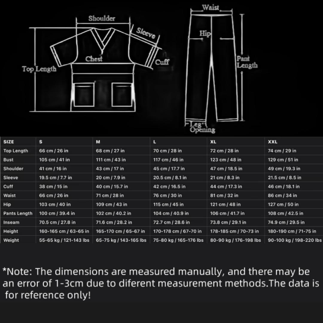 Unisex Uniforms Beauty Costume Women Nurse Doctor Set Clinic Workwear Pet Vet Tops Pants Comfortable Leisure Care Center Daily Practical Work Clothes Set