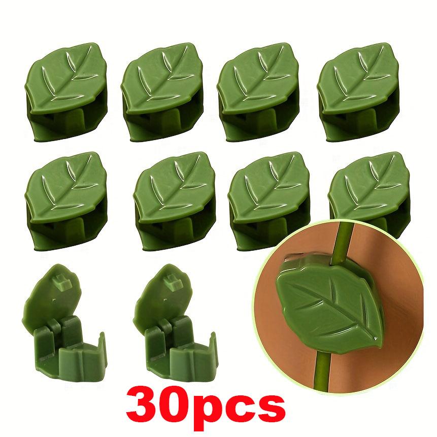 30pcs Leaf-Shaped Plant Climbing Clips, Vine Wall Fixing Clamps, Durable Garden Support Hooks, Easy Install Flower Pot Accessories