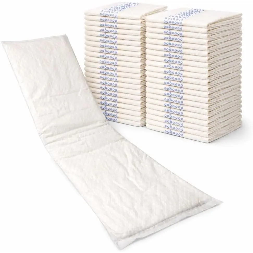 Postpartum Pads 6x17 Super Absorbent Incontinence Pads 40 Pack | Adhesive backing, overnight protection, leak control, soft comfort, maternity recovery, incontinence care, elderly care