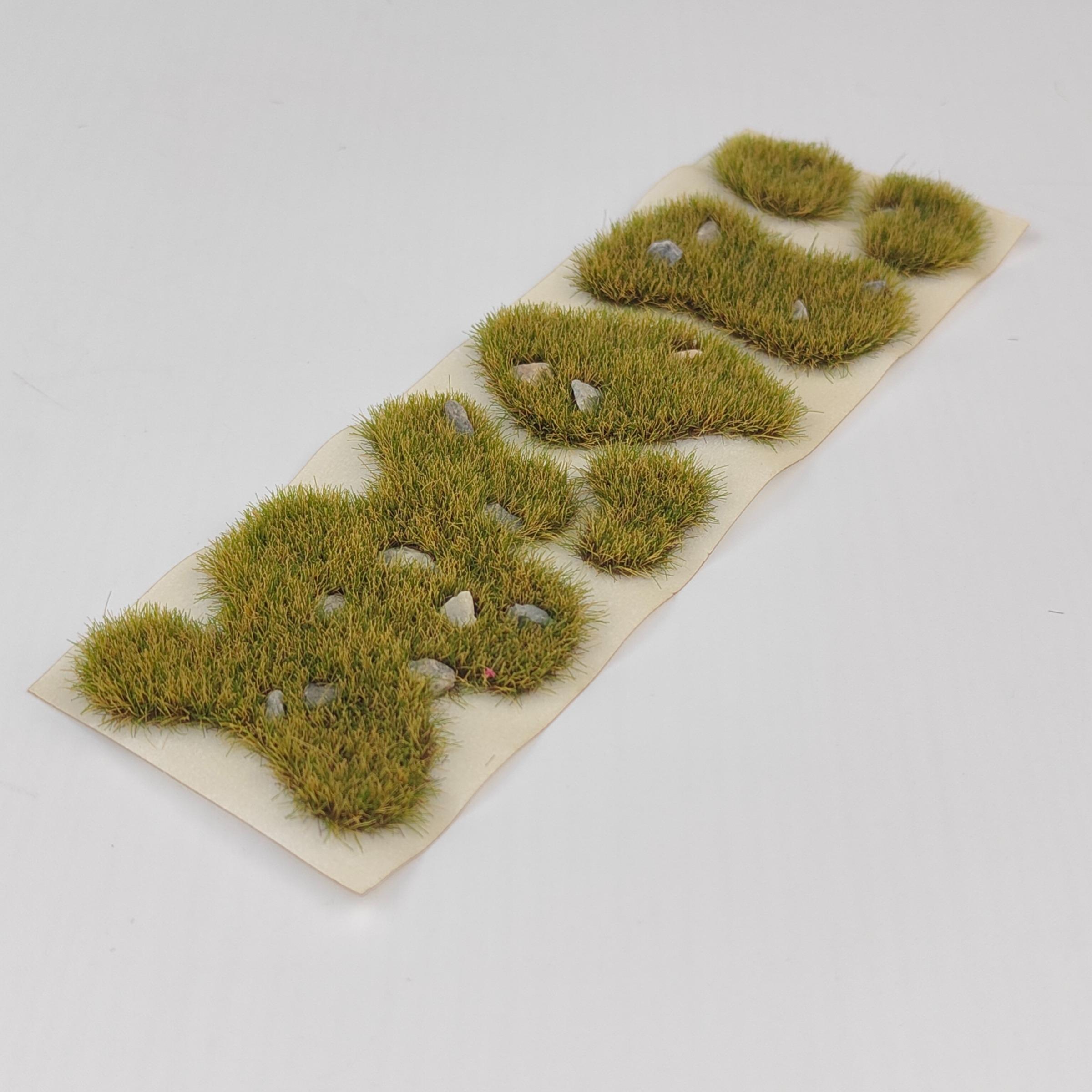 Self-Adhesive Static Grass Sheets, Multi-Sized Model Scenery Grass Mats, Ideal for Train Models, 3D Models, Railway Layouts, Tabletop Rpgs, Artificial Faux Plants