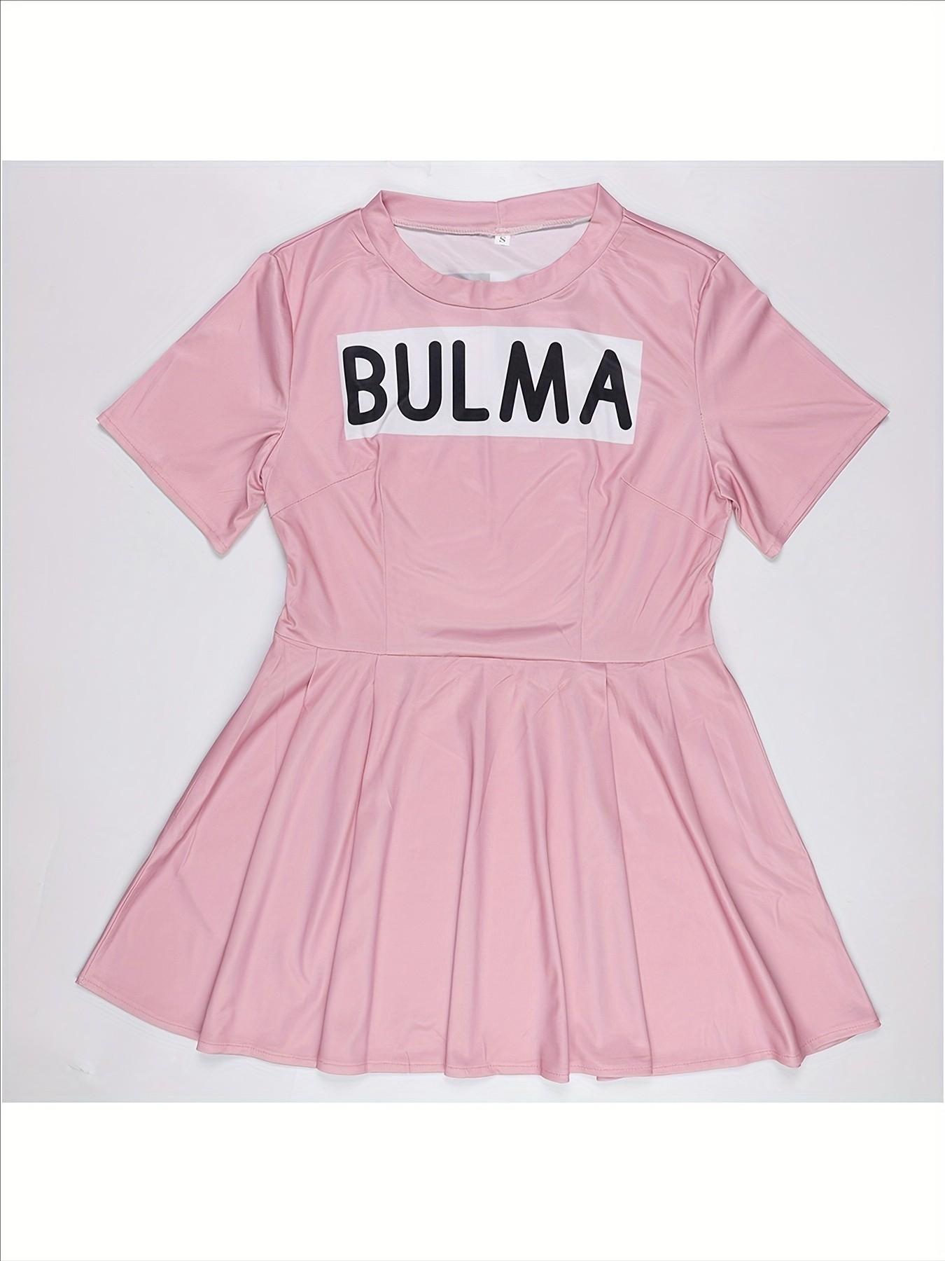 Anime Bulma Cosplay Costume Pink Dress Uniform Kawaii Girls Full Set Outfits Halloween Carnival Masquerade Party