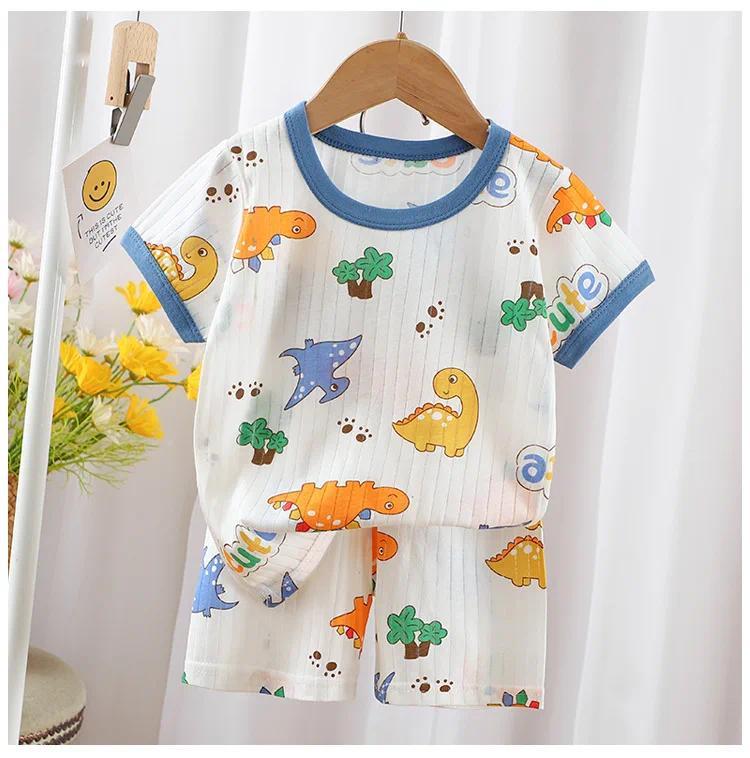 Baby Clothes New Summer Children's Clothing Children's Short Sleeved Shorts Suit Boys Girls Cotton T-shirts