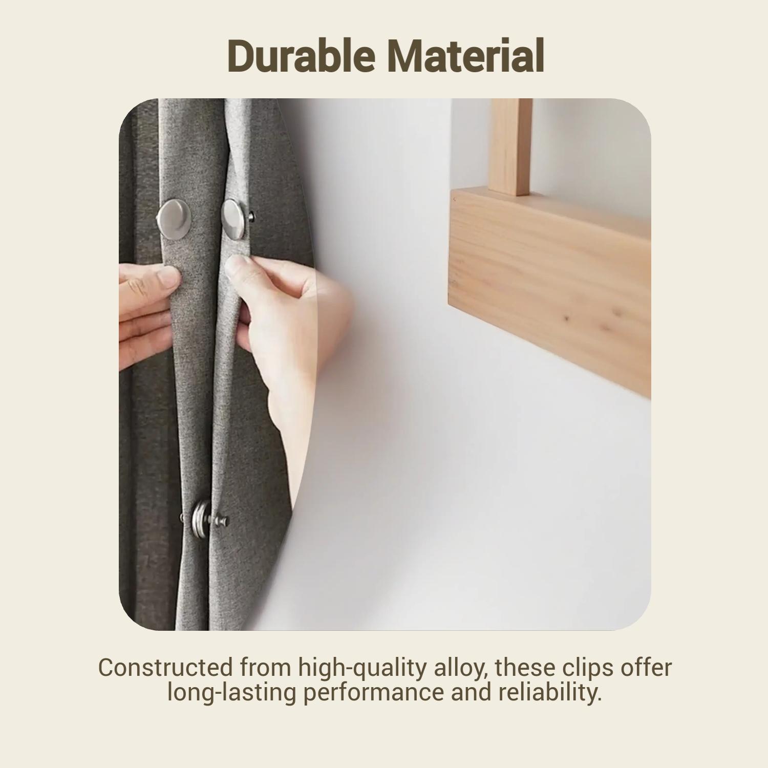 8/16/24 Pairs Magnetic Window Coverings Clips, Two-Way Magnetic Closure Window Coverings Magnets Reduce Light Infiltration Ensure Curtain Stays Closed for Home Office Bedroom Window Drapes