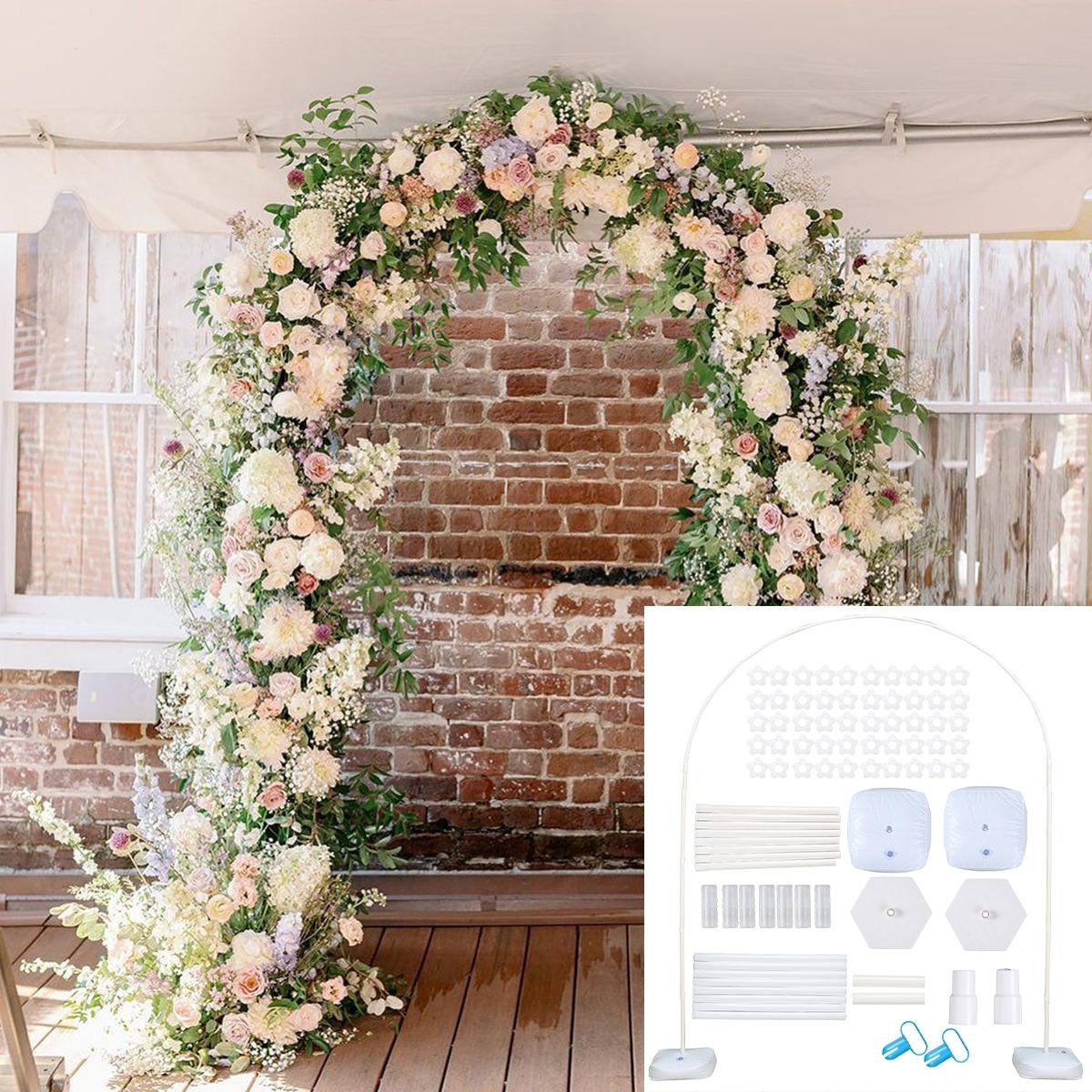 Balloon Arch Kit Frame with Backdrop Support, 180cm 83-Piece Festive Decoration Set, Bow-Included Stand for Birthday, Wedding & Kids Baby Shower Party Supplies, Balloon Arch Backdrop