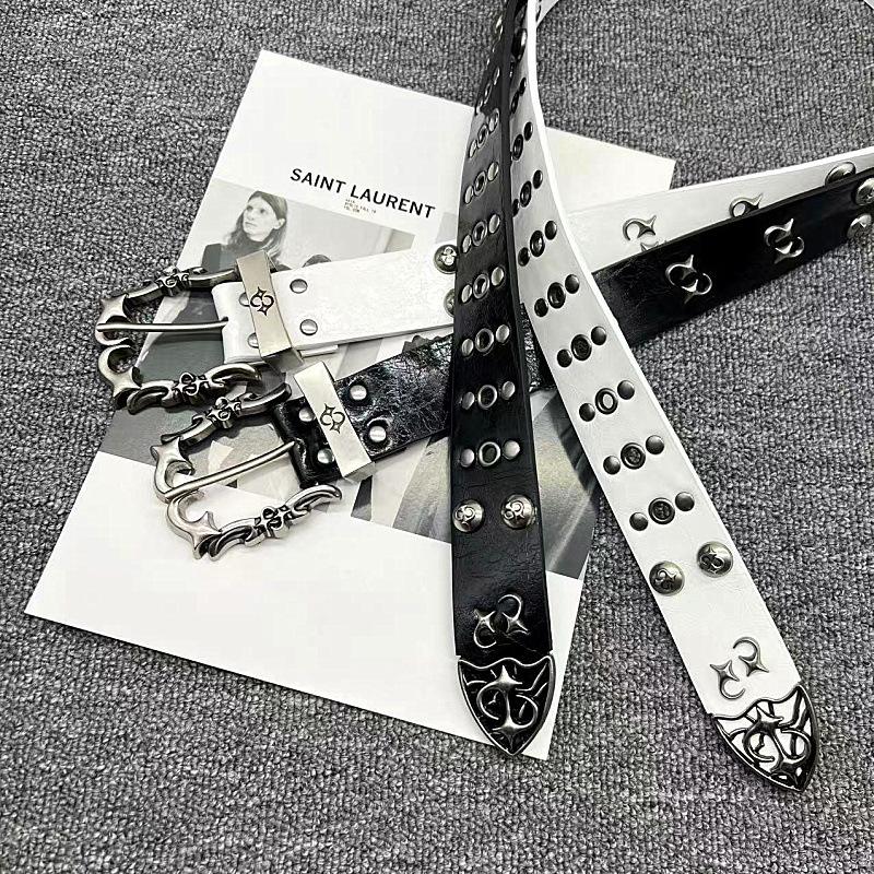 2026 New Y2K Studded Belt Unisex Metal Accessory, Daily Clothing Decor, Trendy Versatile & Exquisite Belt for Birthday Gift for Women Men, Elegant Design for Dress & Casual Wear, Waist Chains, All-Year-Round