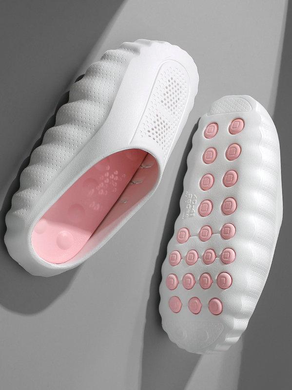 Men's Sport Massage Slide Sandals - Acupressure Foot Relief, Non-Slip Athletic Outsole, Breathable Mesh, Waterproof EVA - Perfect for Daily Walking, Light Sports, Gym & Casual Wear - Comfortable Post-Workout Slippers