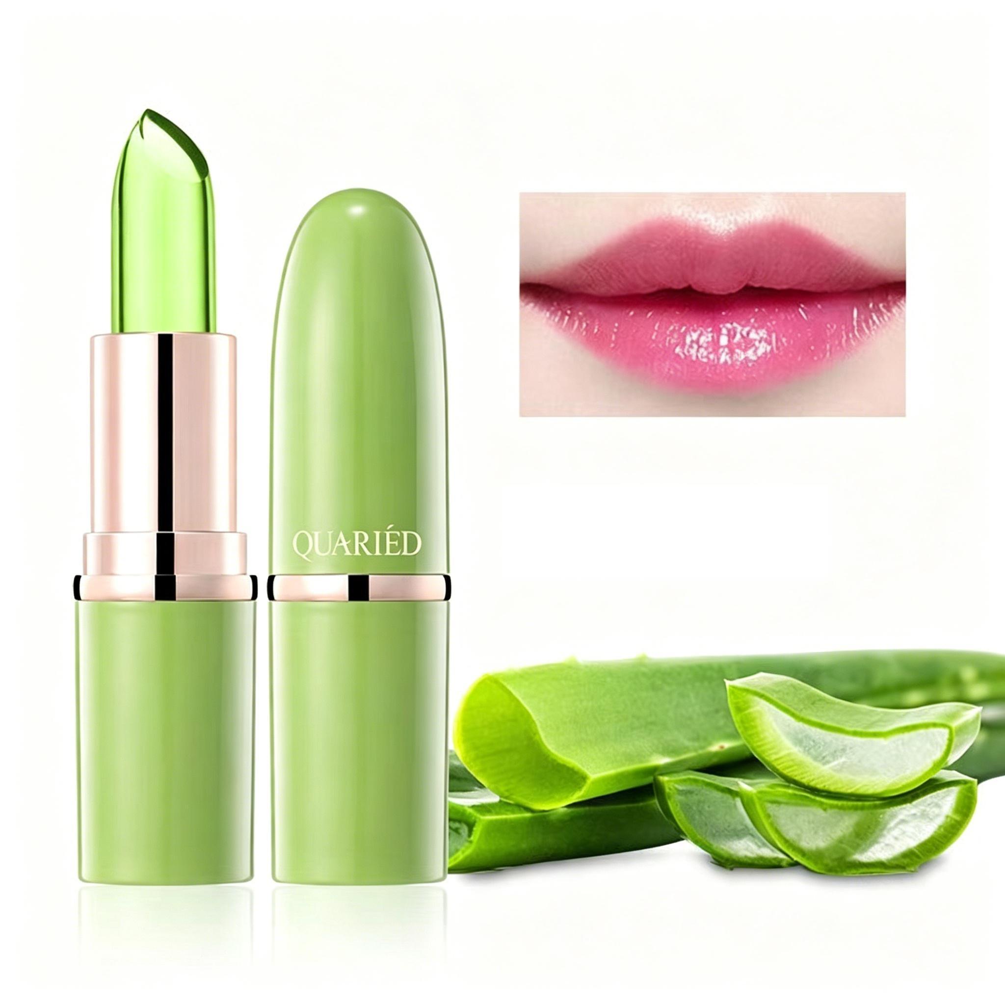Temperature Change Aloe Vera Lip Balm, Moisturizing Nourishing Tinted Lip Gloss, Daily Lip Care, Non-Flammable Aerosols, Scpn/cpnp Notified