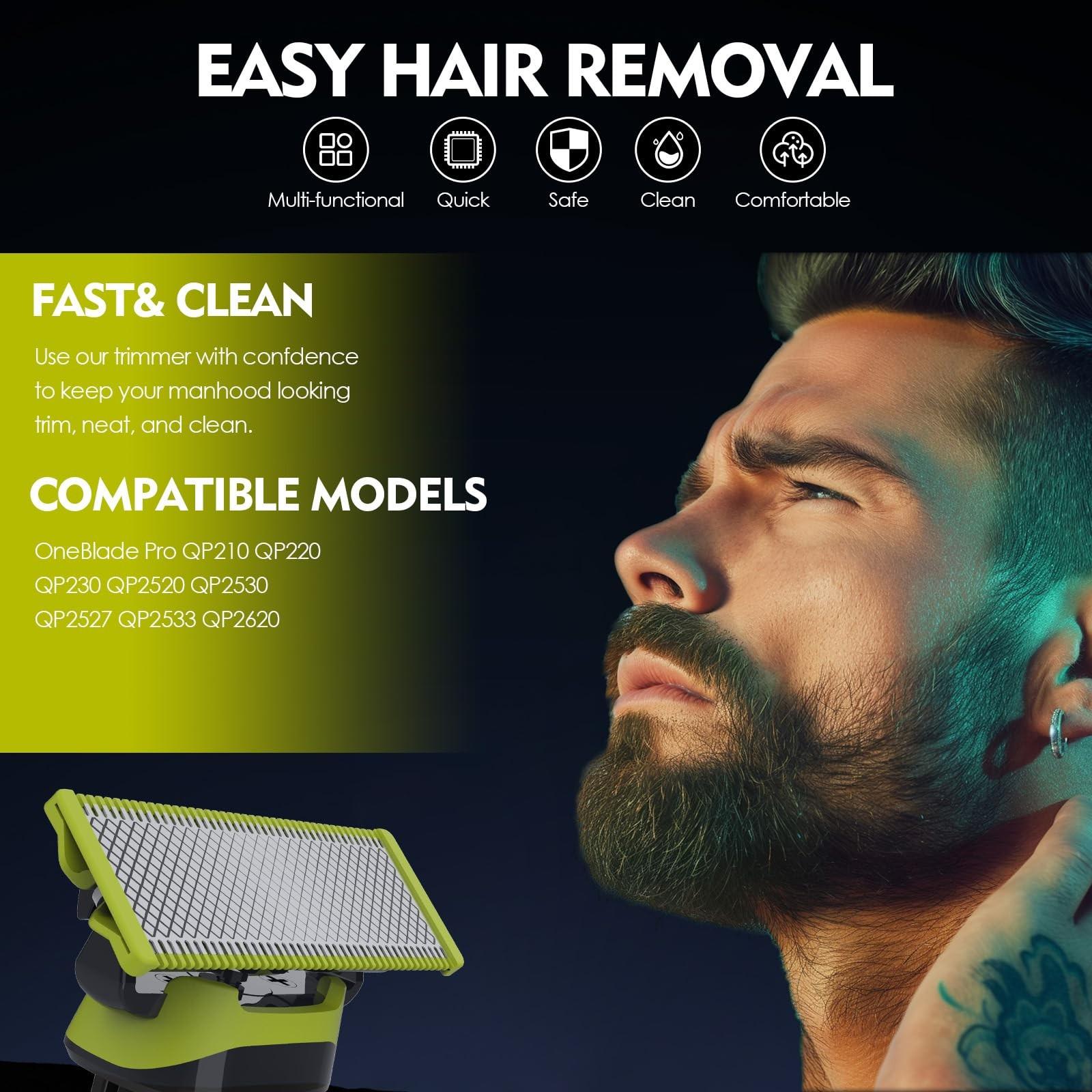 Men's High-Quality Razor Blade Replacement Set, Compatible with Oneblade Qp210/50 2523 2630 2527qp652, Perfect Gift for Men, New Condition