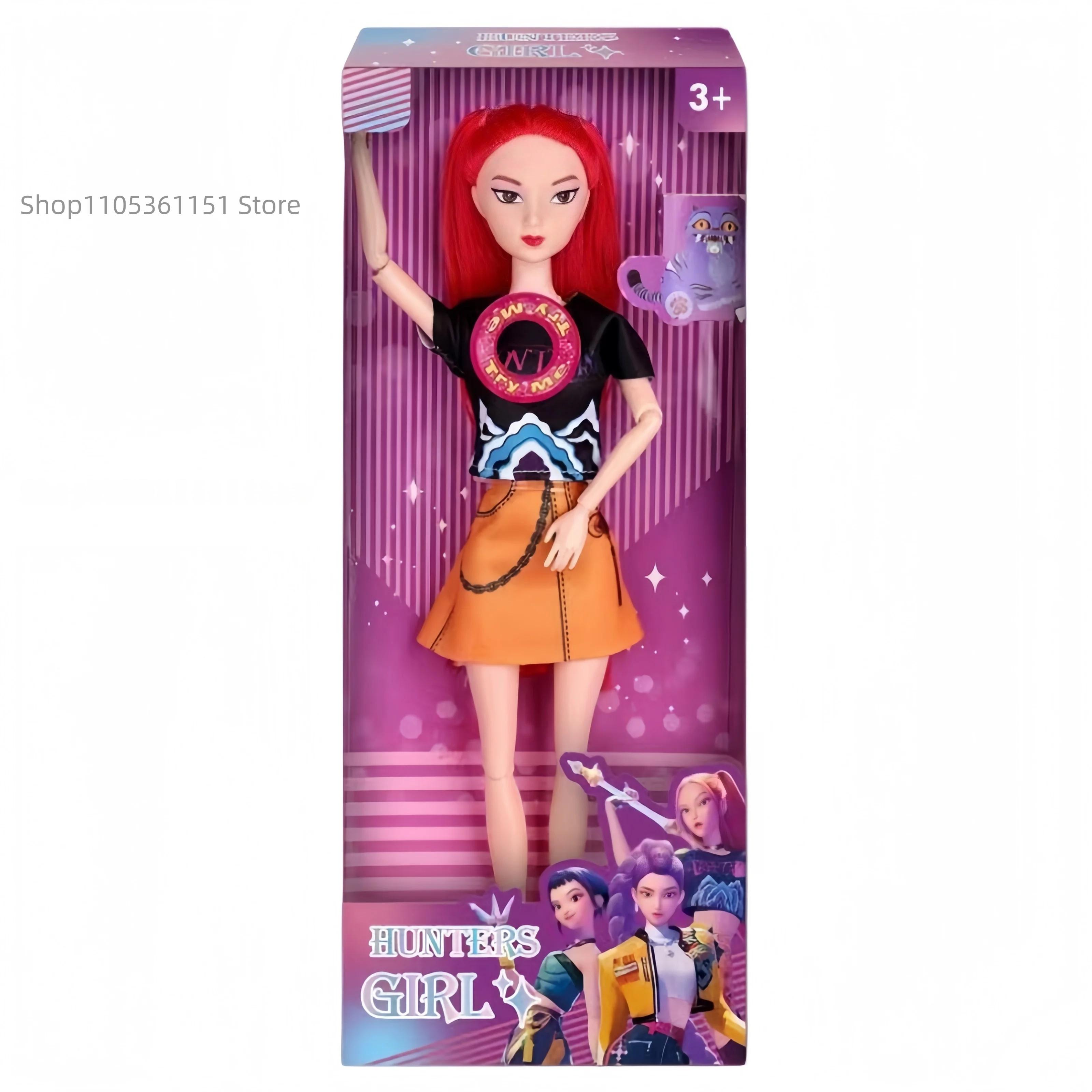 Hot High Quality Music style Anime Kpop Demon Hunters Doll Vinyl Toy Rumi Mira Zoey Demon Hunt Holiday gifts for Childrens