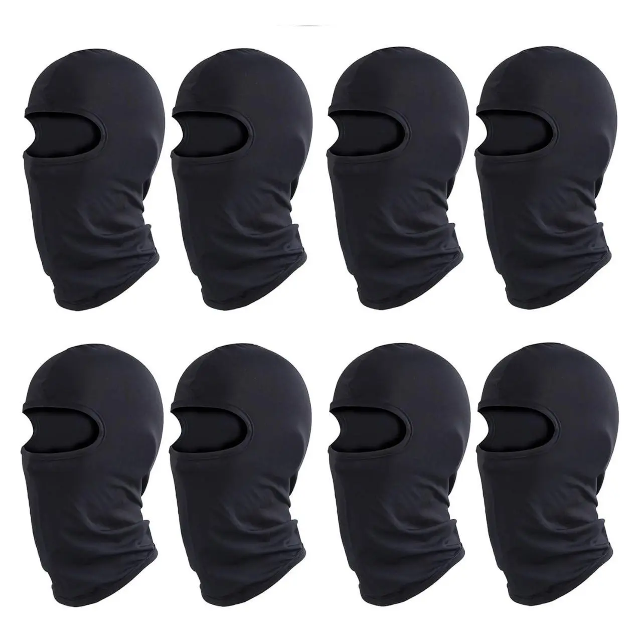 Black Tactical Balaclava Motorcycle Mask - Unisex Oral Care Support Accessory, UV-Protective Windproof Full Face Headwear, Summer Cooling Neck Gaiter, Quick-Dry Dust & Sand Guard for Hiking, Running, Machine-Washable Minimalist Nasal & Oral Care Kit