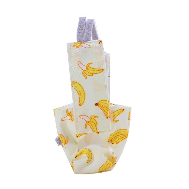 Parrot Diaper with Bowtie Cute Colorful Fruit Floral Cockatiel Pigeons Small Medium Large Pet Birds Flight Suit Clothes Washable