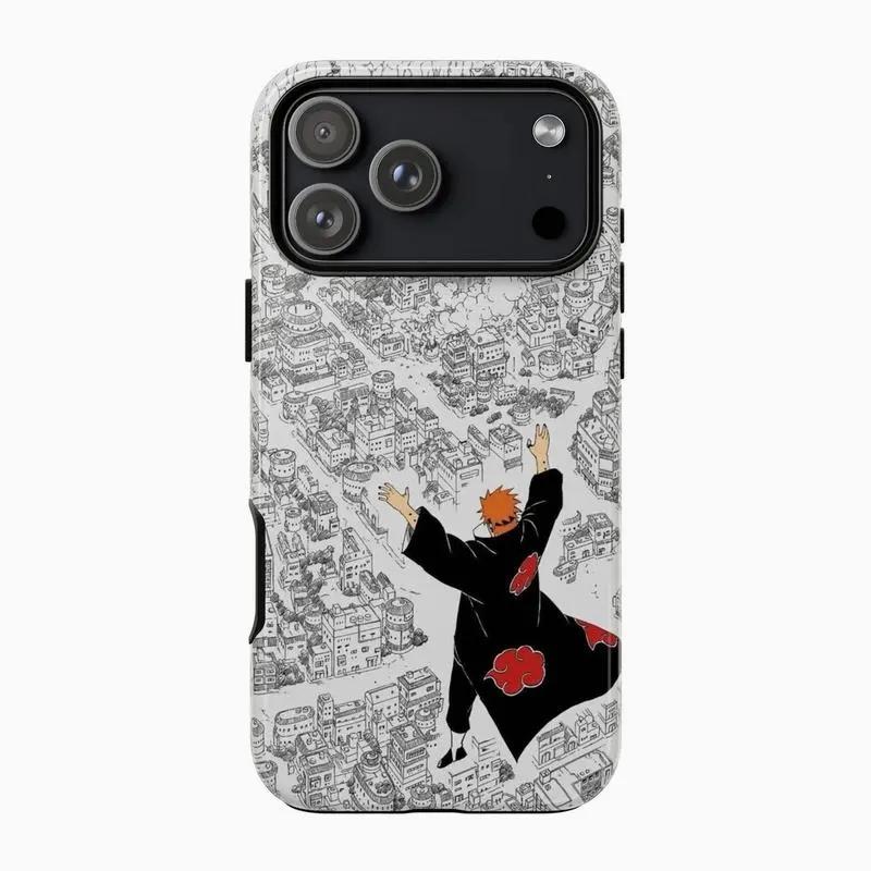 Pain Akatsuki Shinra Tensei Inspired Naruto Shippuuden Legendary Arc Anime Phone Case, Phone Accessories for iPhone 17-11 Pro Max/Plus, Samsung Galaxy S23-25 Mobile Accessories