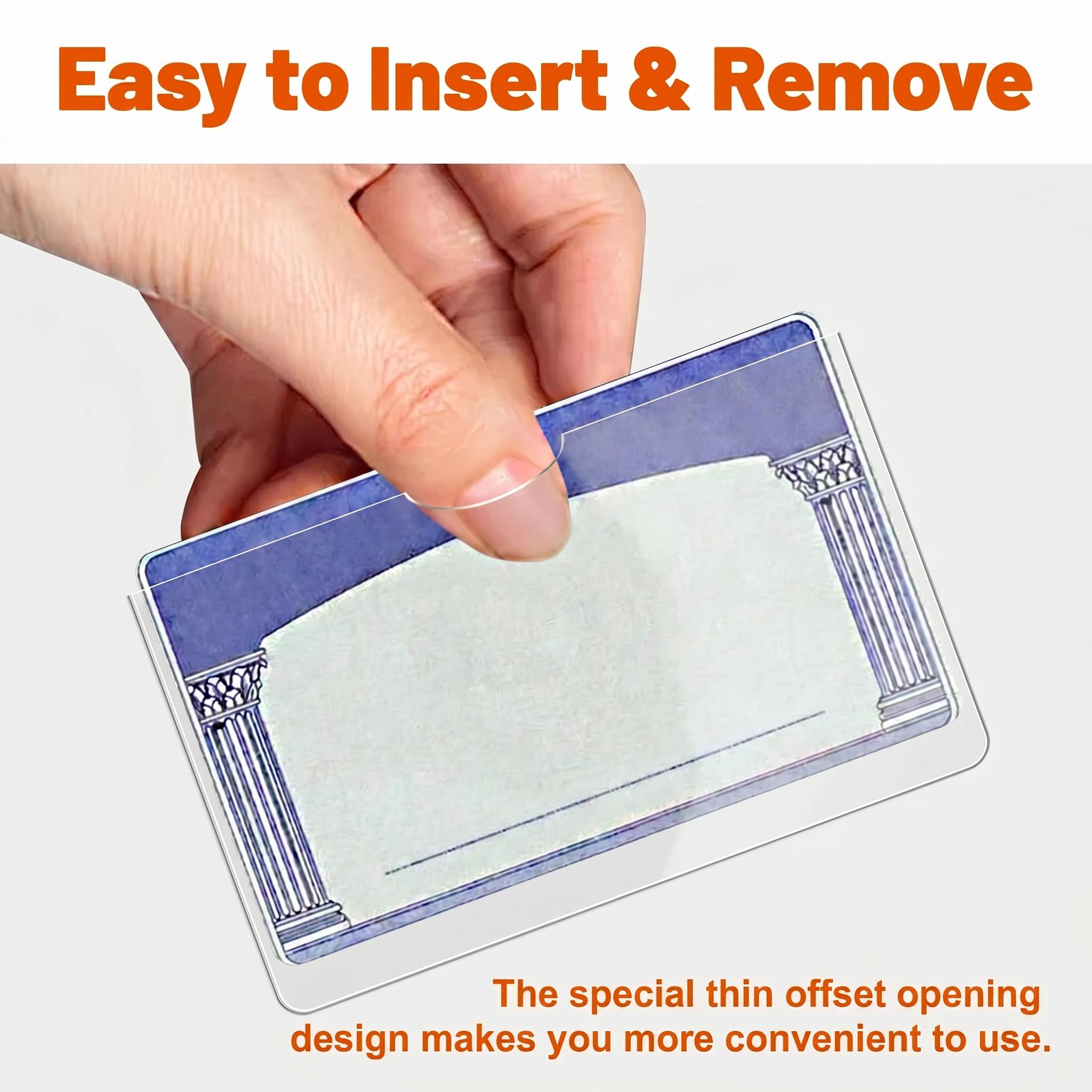 New Medicare Card Holder Protector Sleeves, Social Security Card Protector, 24 Mil Clear PVC Water Resistant Plastic Sleeves for New Medicare/Social Security/Business/ID/Credit Cards,CHRISTMAS GIFTS-YY0