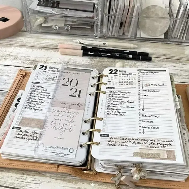 Latest Version Includes 2026 Full Year & 2027 Half Year - 104 Pages Life Area Simple Planning Toolkit, Personal Schedule Memo Gift Box