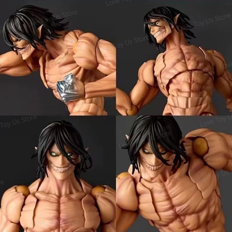 Armored Titan Figure – Revoltech Amazing Yamaguchi Attack on Titan – Movable Anime Action Figure Toy