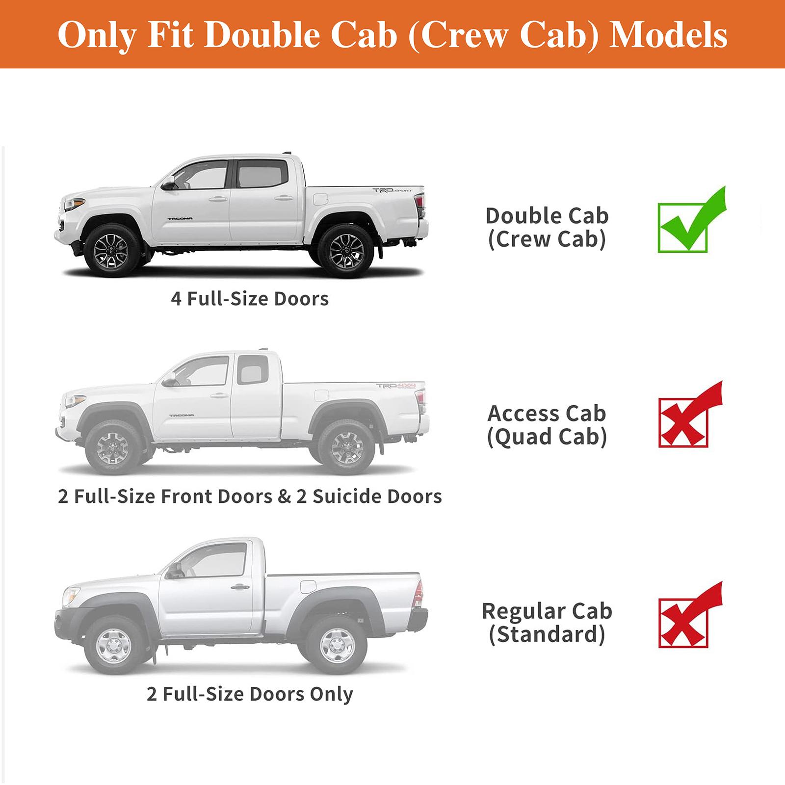 Hooke Road Roof Rack Top Carrier for 2005-2023 Toyota Tacoma Double Cab Hooke Road Roof Rack Top Carrier for 2005-2023 Toyota Tacoma Double Cab