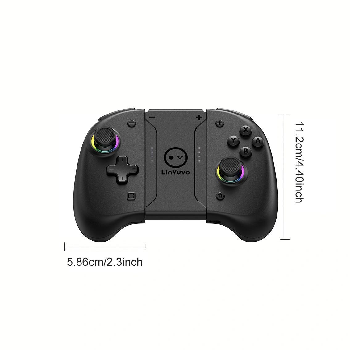Gamepad Control For Nintendo Switch & OLED & Lite Wireless Bluetooth Controller Game Pad Command Mando Accessories Gaming Hall effect joystick RGB light macro six axis motion Kit