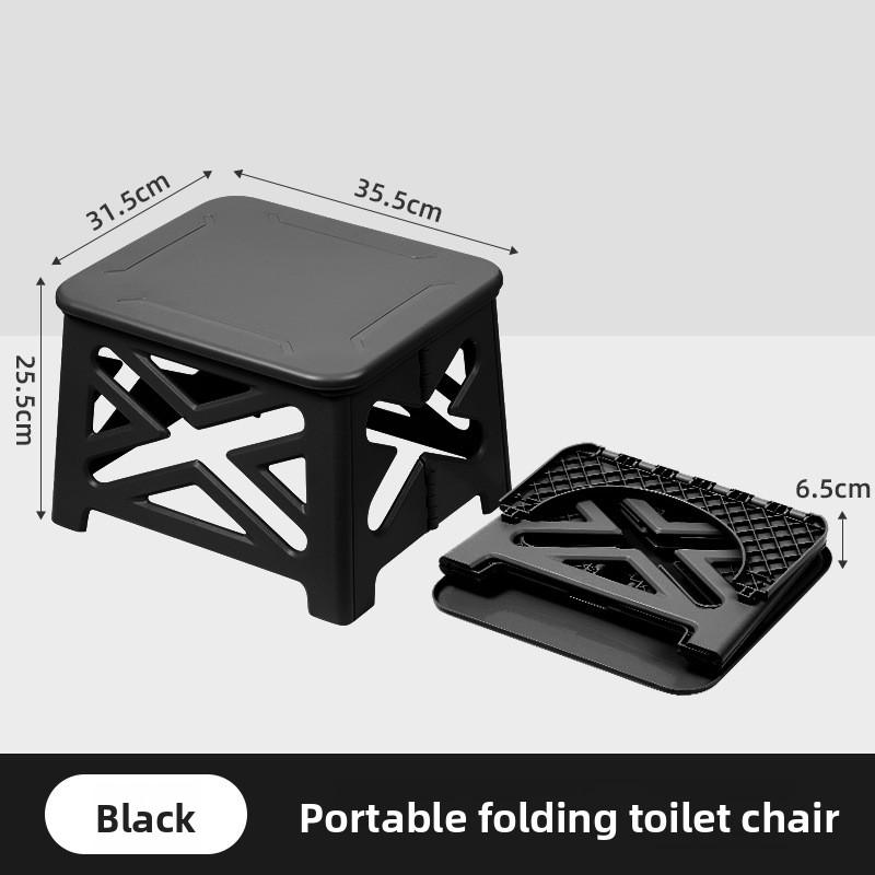 Portable Foldable Car Toilet with Deodorization Outdoor Camping Emergency Potty Multifunctional Stool
