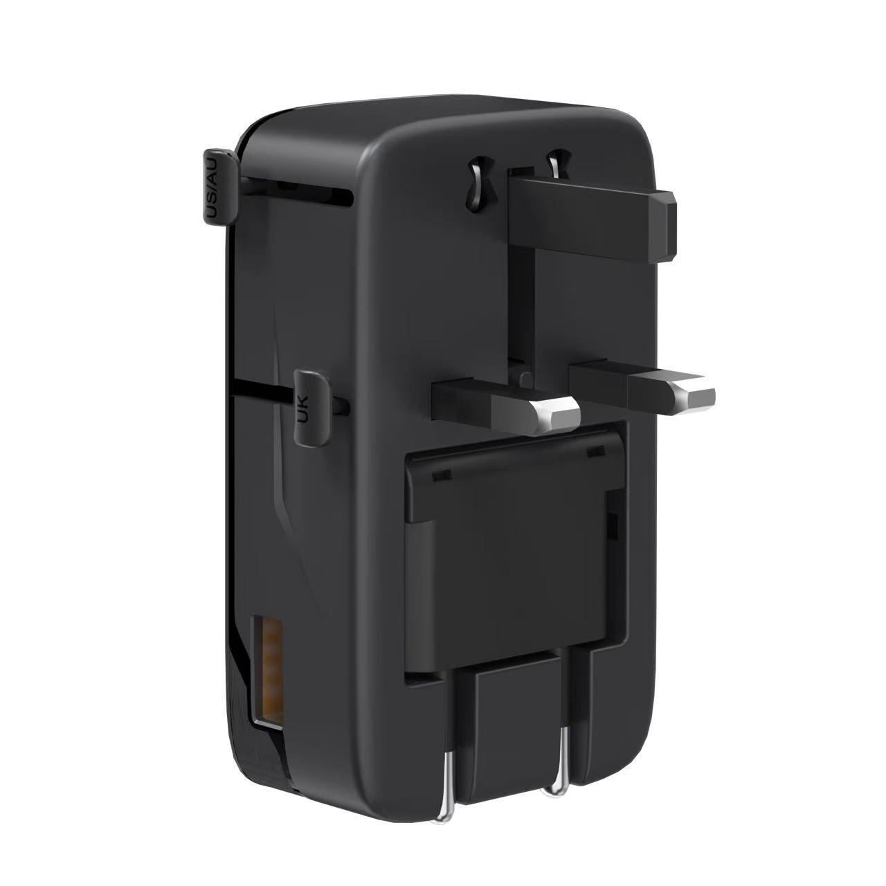 35w Gan Universal Travel Adapter, 1a2c Fast Charging, Multi-Port Charger, Compatible with Uk Us Eu Au Plugs, Ideal for Business Trips