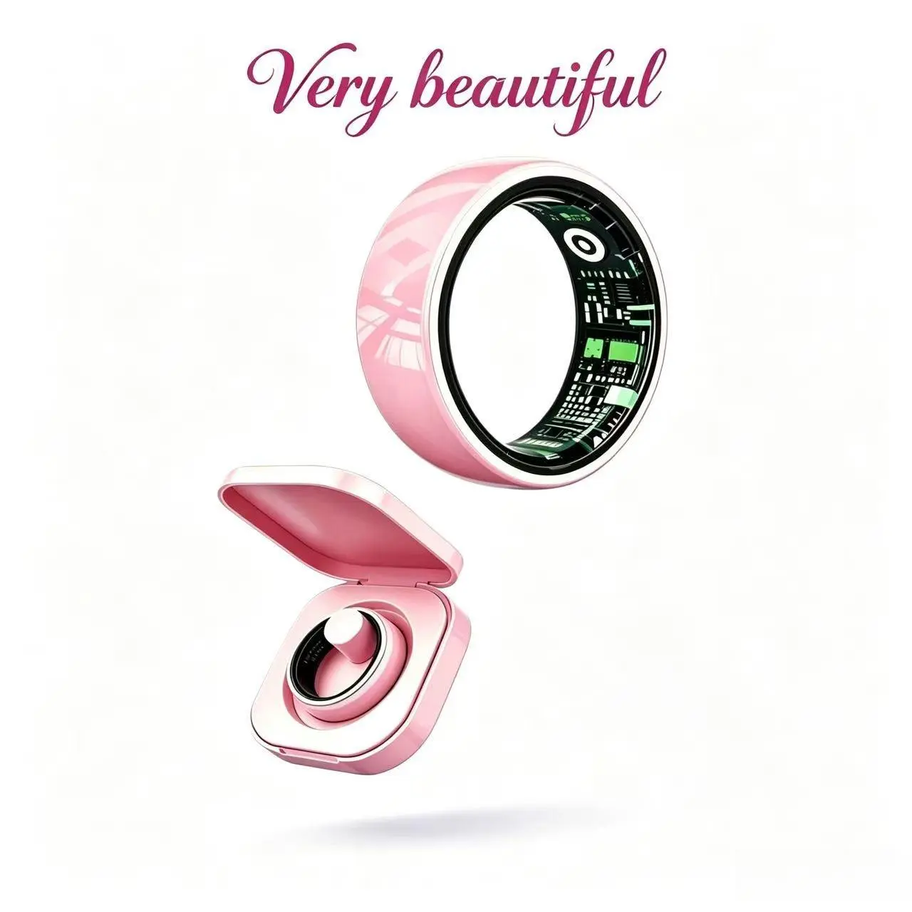 Fashion Ceramic Smart Ring - Sleep and Activity Monitor. Sleep monitoring, heart rate monitoring, blood oxygen monitoring, health activity tracking, water-resistant, Bluetooth ring.