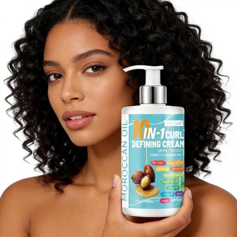 200ml 10-in-1 Curl Cream | Combines multi-benefit care with lightweight styling to help moisturize curls, reduce dryness and frizz, enhance curl definition and bounce, and leave hair softer and easier to manage for daily care and styling.