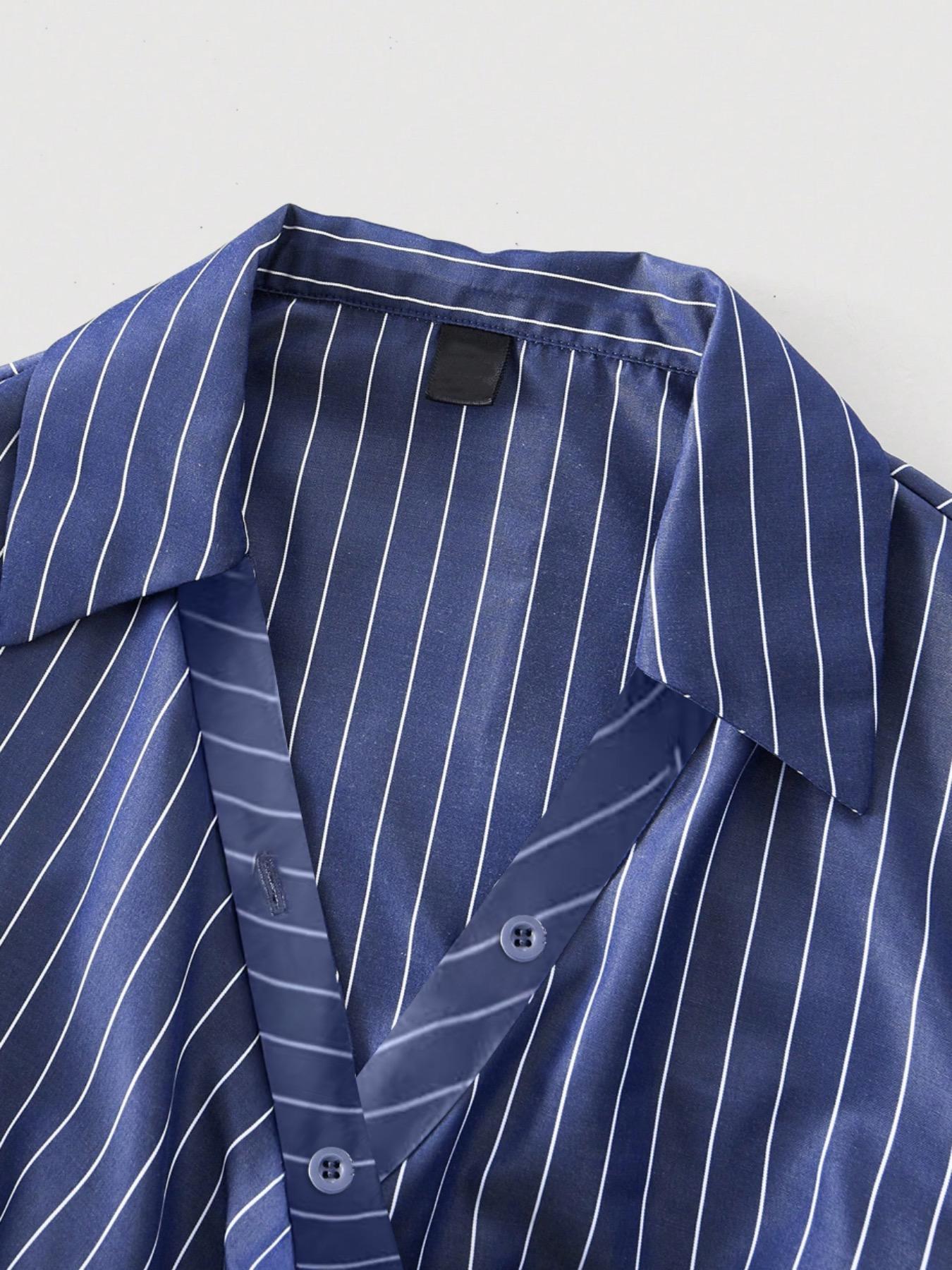 Women's Plaid Print V-Neck Lantern Sleeve Ruched Fitted Mini Dress, Suitable For Work, School, Casual Wear, Fall Clothes For Women,Shirt Dress,Brown Plaid,Office Outfit,Long Sleeves,Fitted Waist Stripe Print Dress，Irregular dress, Striped