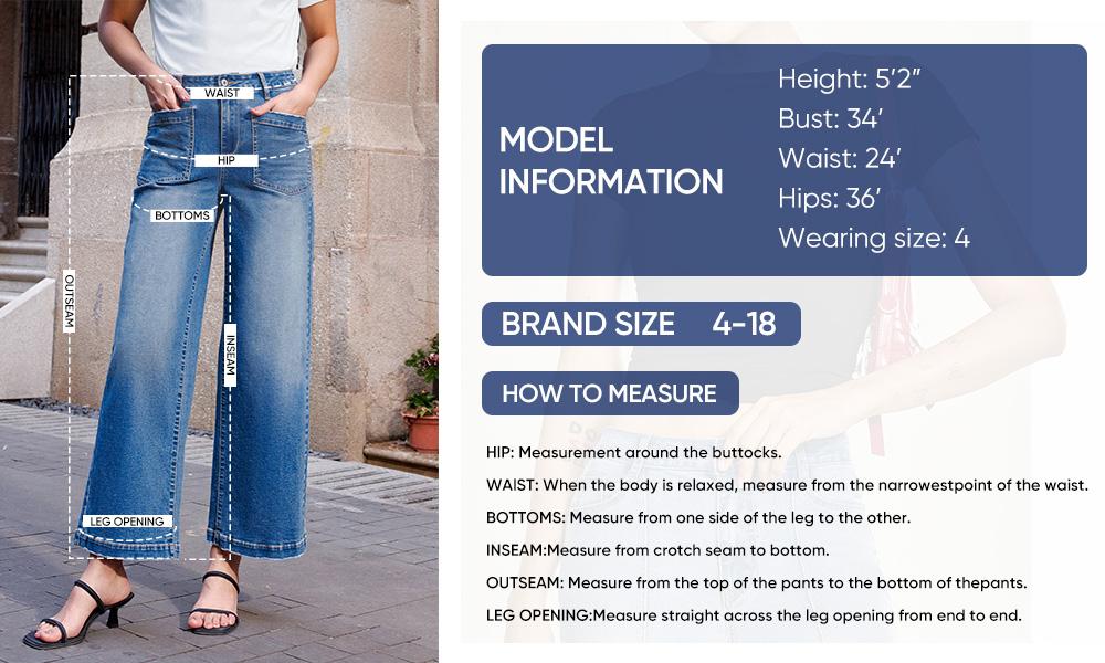 Sidefeel Women's Wide Leg Jeans High Waisted Stretchy Jeans Straight Leg Loose Fit Zimbaplatinum Ankle Denim Pants TikTokShopBlackFriday Formal Summer