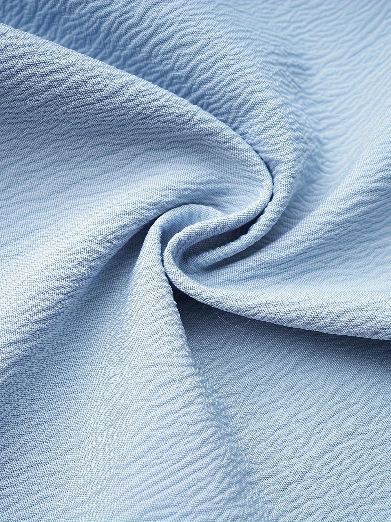 Women's Patchwork Curved Hem Shirt, Casual Long Sleeve Collared Top for Summer, Ladies Clothes for Daily Wear, Blouse, Casual Business Top