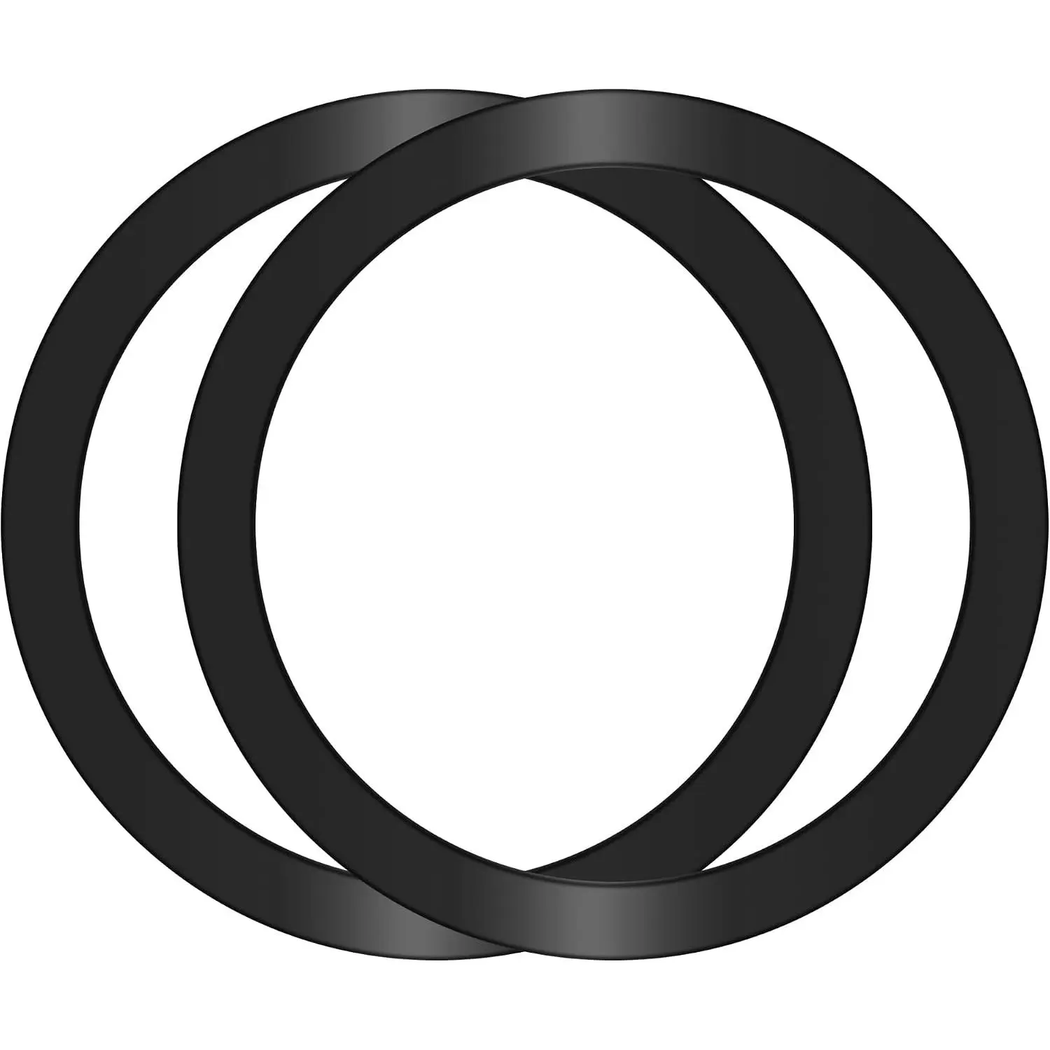 2 count Metal Ring Sticker for Pop Socket  Grip |  Adapter adhesive for , Magsafe  Charger (Black)