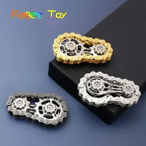 Sprockets Flywheel Fingertip Gyro Fidget Spinner Antistress Anxiety Metal Bike Chains EDC Spinner Fidget Toys For Adult