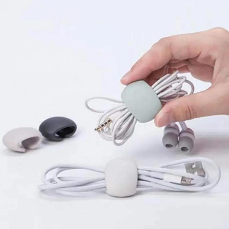 5pcs Charge Cable Protectors Travel Data Cord Clip Decoration Earphone Charging Cables Storage Buckle Cable Organizer
