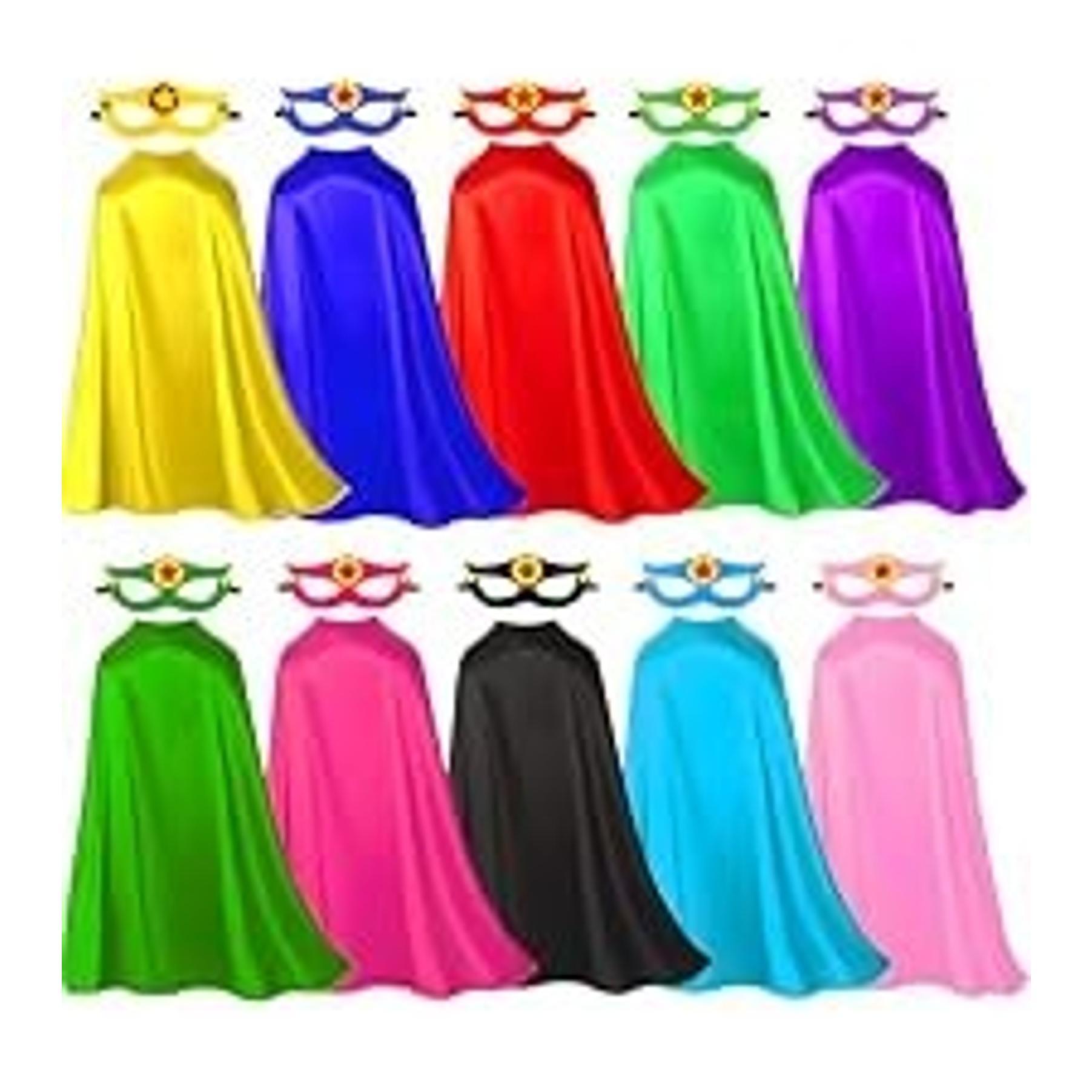 Superhero-Cape and Mask for Adults, Super Hero Costumes Women Men | Super Hero Capes & Masks Set - Easy Halloween Cosplay Outfit for Charity Fun Runs, Masquerades Party Dress-up, Birthday GiftsGift