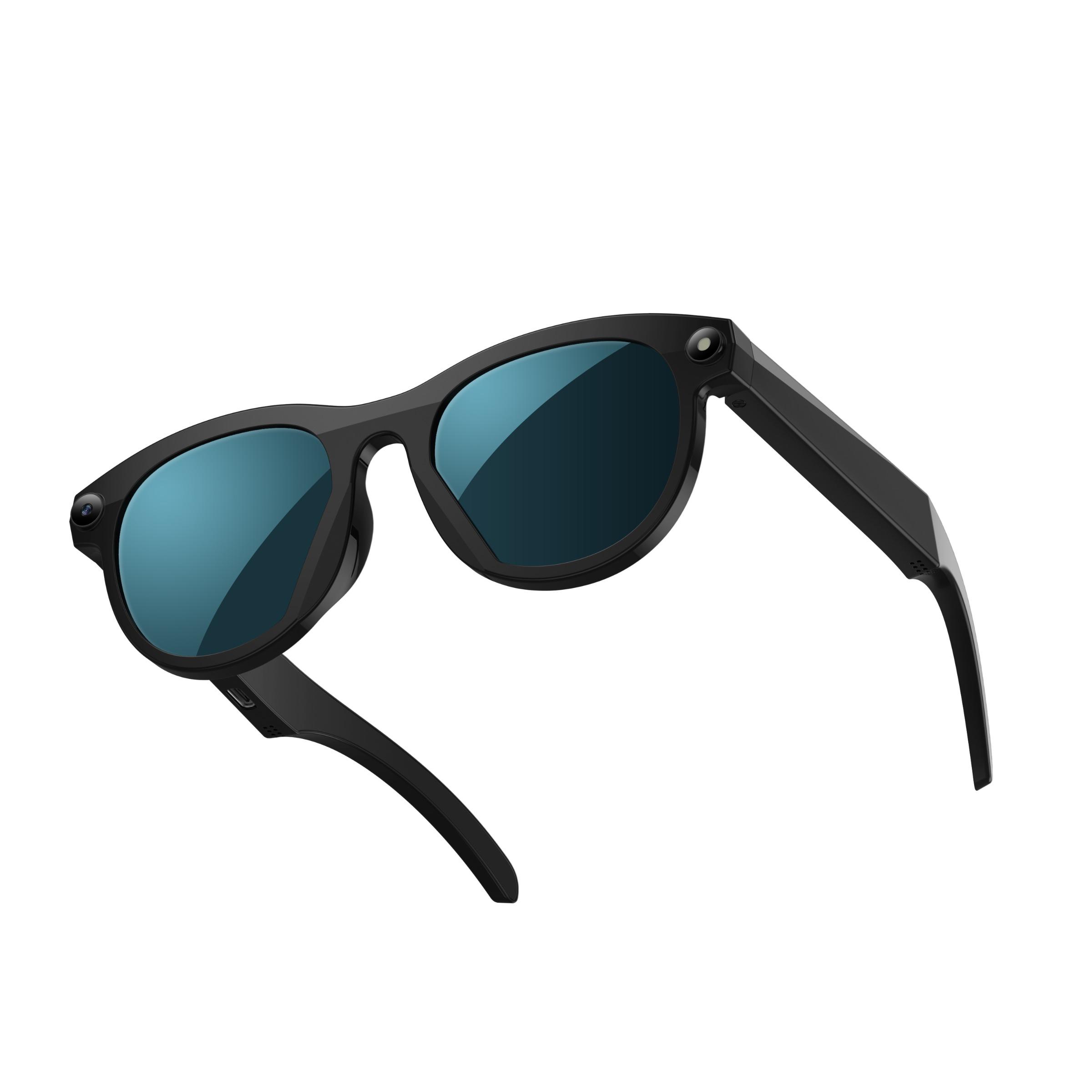 Real-Time Translation Smart Glasses, Real-Time Translation and Voice Assistant, Open Ear Design, Lithium Ion Battery, PC Frame